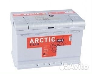 75Ач Аккумулятор автомобильный Titan Arctic