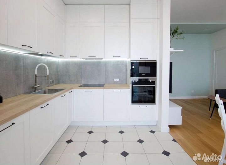 Кухонный гарнитур угловой в потолок на заказ