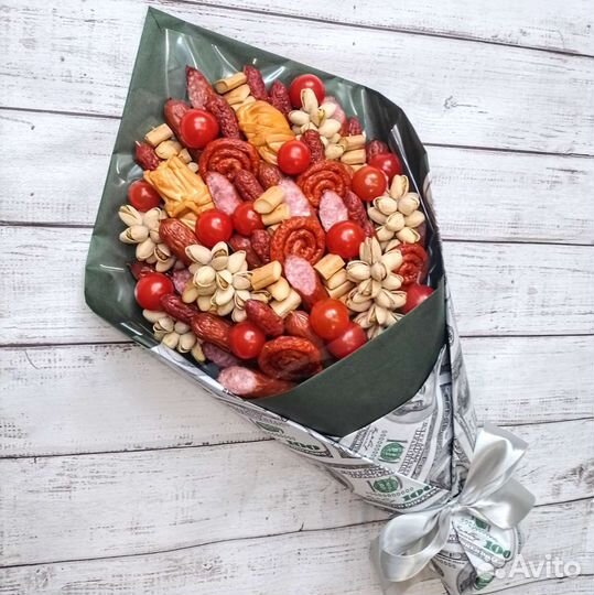 Мужской съедобный безалкогольный букет