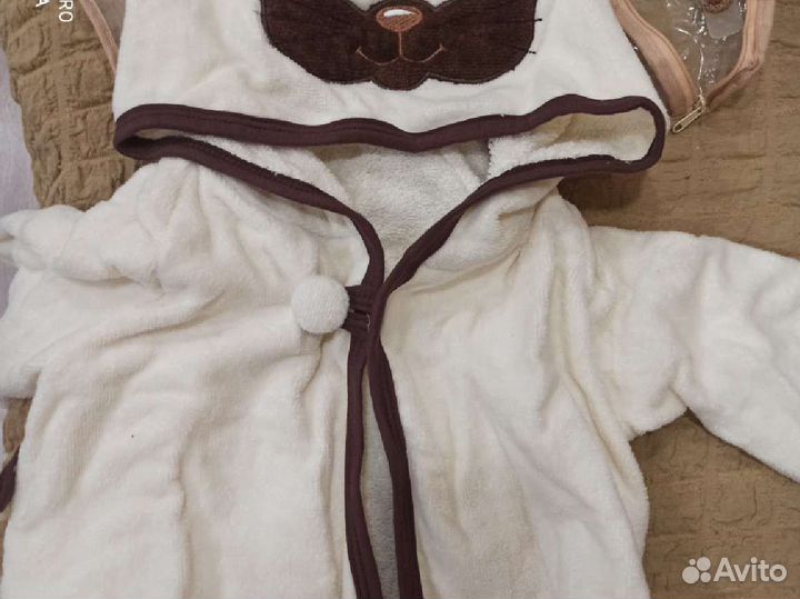 Детский махровый халат новый 92
