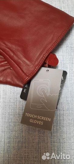 Перчатки женские кожаные,сенсорные