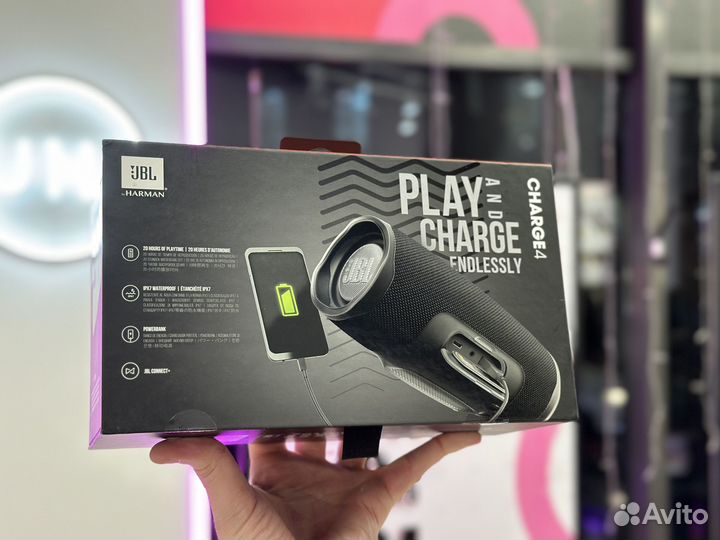 Беспроводная колонка JBL Charge 4 Black