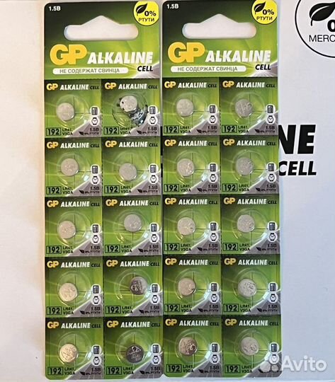 Батарейки GP Alkaline Cell 192, LR41, V3GA