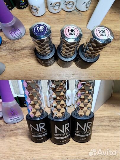 Набор гель лаков emi,grattol,nail republic,луи фил