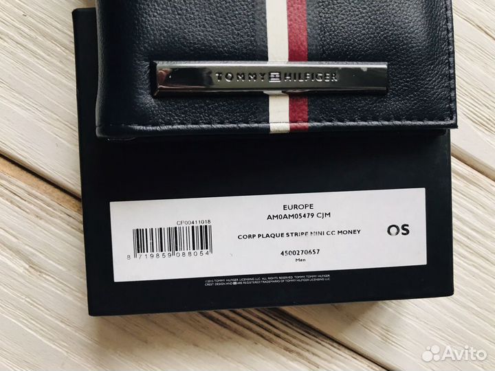 Бумажник Tommy Hilfiger новый с клипсой