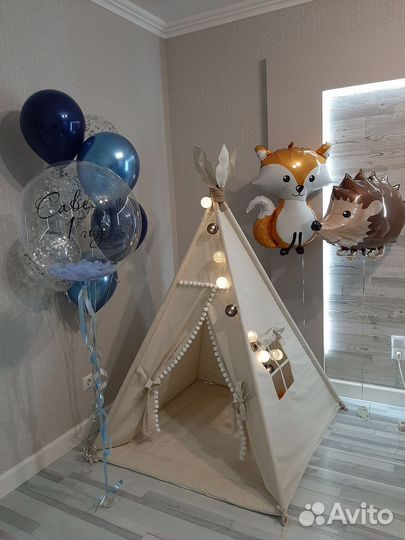 Детская палатка вигвам шалаш (комплект)