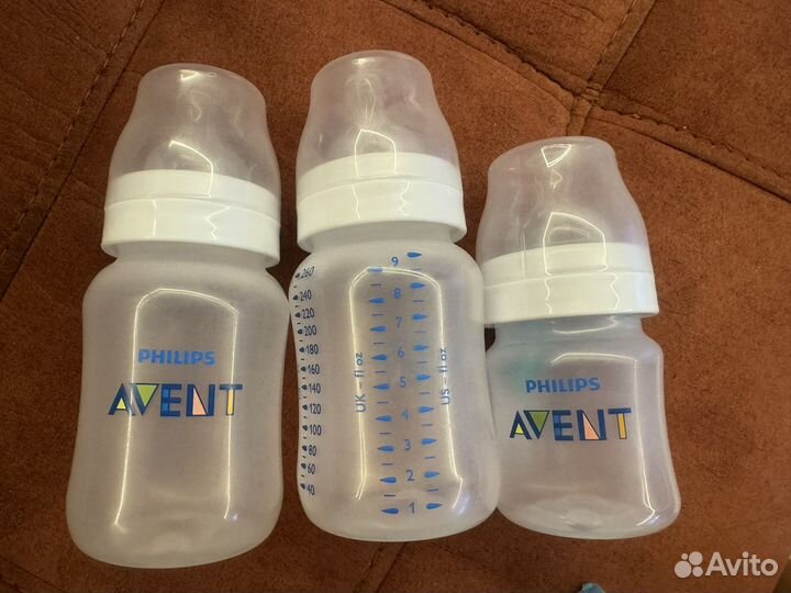 Бутылочки и подогреватель Avent
