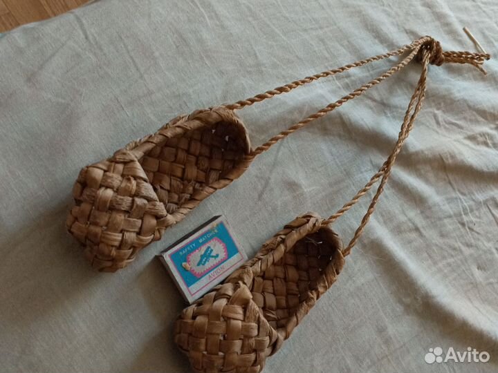 Плошка/конфетница плетеная+лапти
