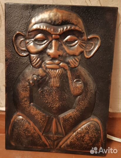 Картина медная чеканка СССР