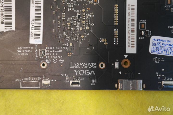 Плата nm-b291 dyg60 для Lenovo yoga 920