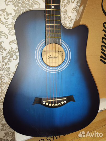 Новая Гитара Jordani синяя