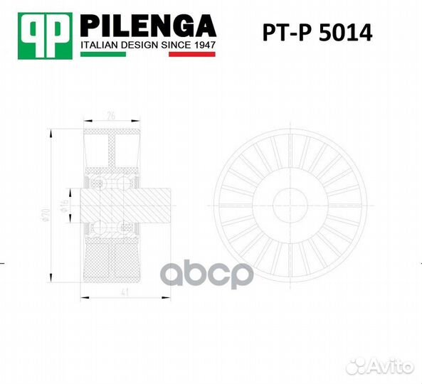 Ролик натяжителя ремня LADA, renault Largus, Logan