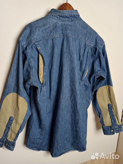 Джинсовая рубашка Made in USA 50p, 100%-хлопок