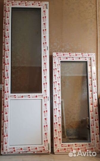 Пластиковая балконная группа (дверь + окно)