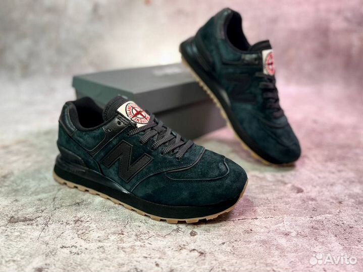 Кроссовки New Balance 574 Stone Island эргономичные