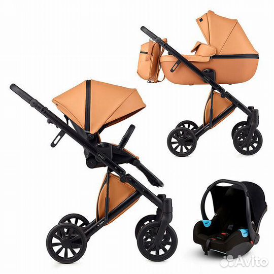 Коляска anex e/type 3 в 1 с базой isofix
