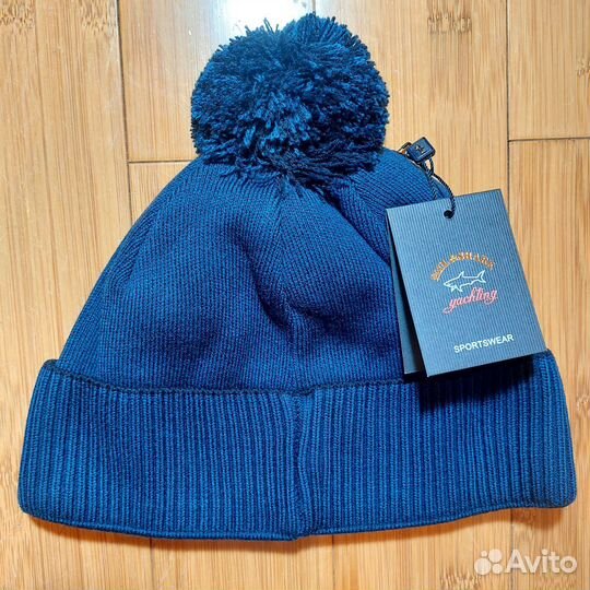 Шапка Paul & Shark premium с помпоном