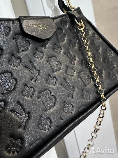 Сумка натуральная кожа birds