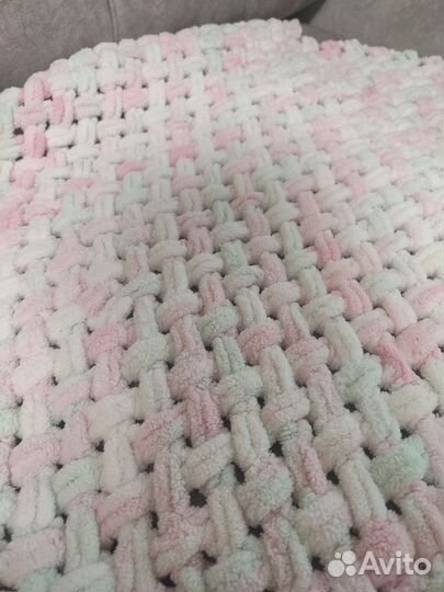 Плед детский вязаный ручная работа