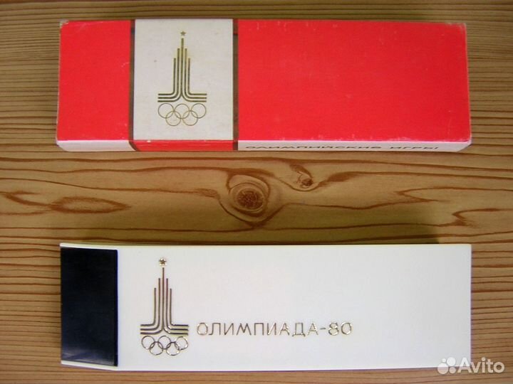 Олимпиада-80 - набор из 2-х ручек в футляре - СССР