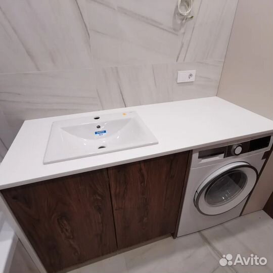 Столешница с раковиной для ванной комнаты