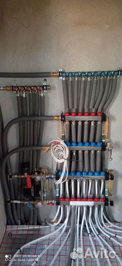 Теплые полы в стяжке, отопление и сантехника