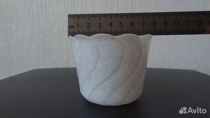 Горшок кашпо новый пластиковый/пластмасс, 19шт