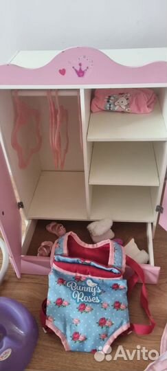 Мебель для куклы+одежда для baby born