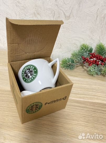 Кружка starbucks с ложкой