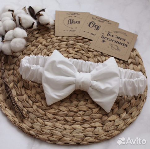 Бант для конверта на выписку