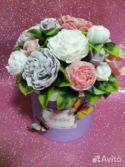 Цветы из мыла ручной работы