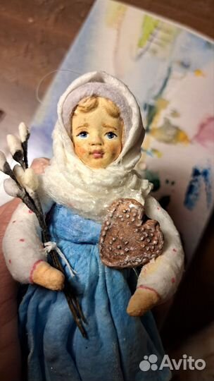 Ватные елочные игрушки