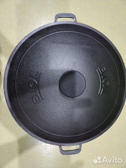 Сковорода жаровня 40 см с чугунной крышкой