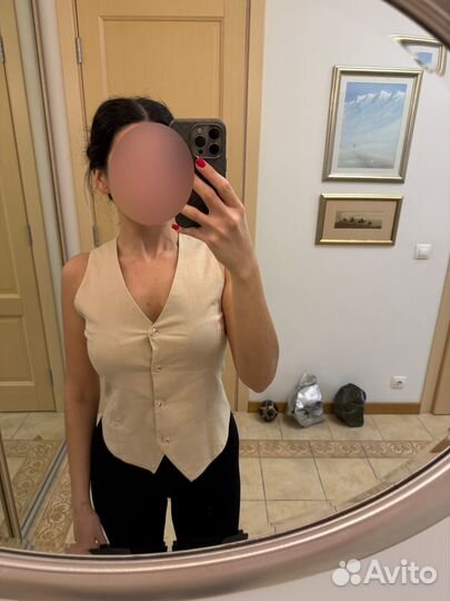 Жилетка женская лен