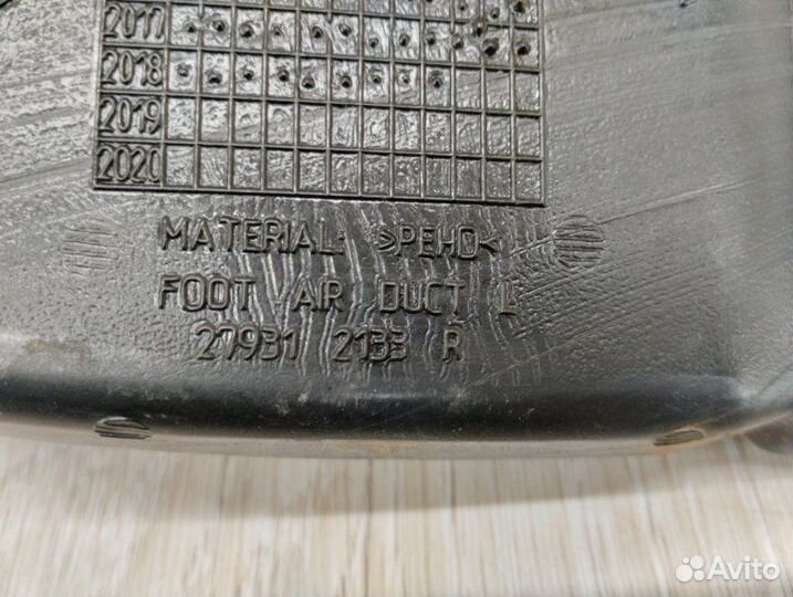 Воздуховод салона левый Renault Kaptur