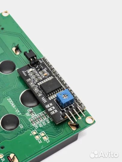 Жидкокристаллический дисплей LCD 1602 с I2C синий