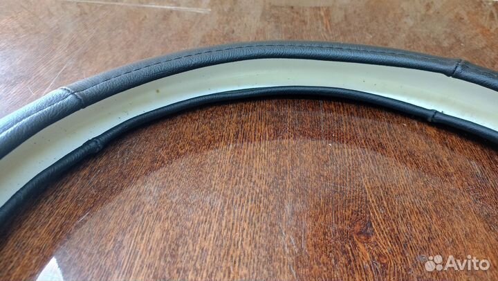 Оплëтка руля кожаная 38 см