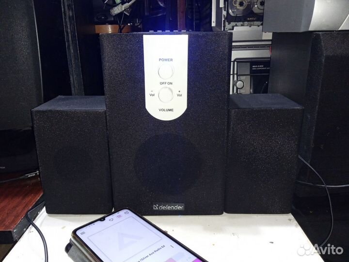 Для ноута система 2.1 Defender USB sd aux fm