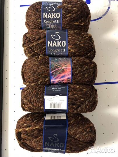 Пряжа акрил 75, шерсть 25 (5шт) 100г 60м