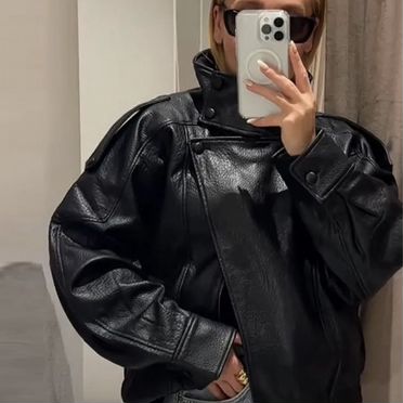 Куртка из кожзама