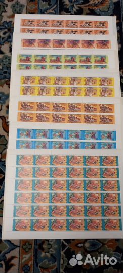 СССР 1991 г. Праздники народов СССР в листах