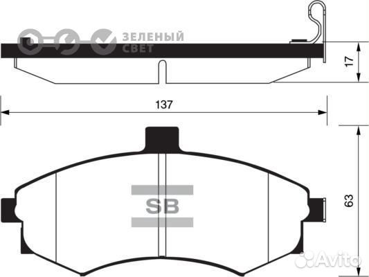 Sangsin brake SP1152 Колодки тормозные передние hy