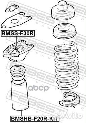 Пыльник с отбойником задний комплект