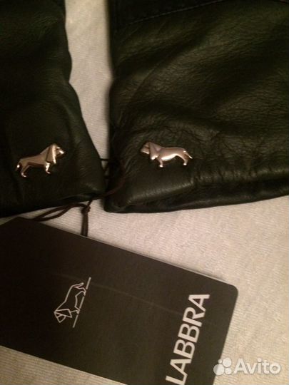 Новые перчатки кожа и палантин