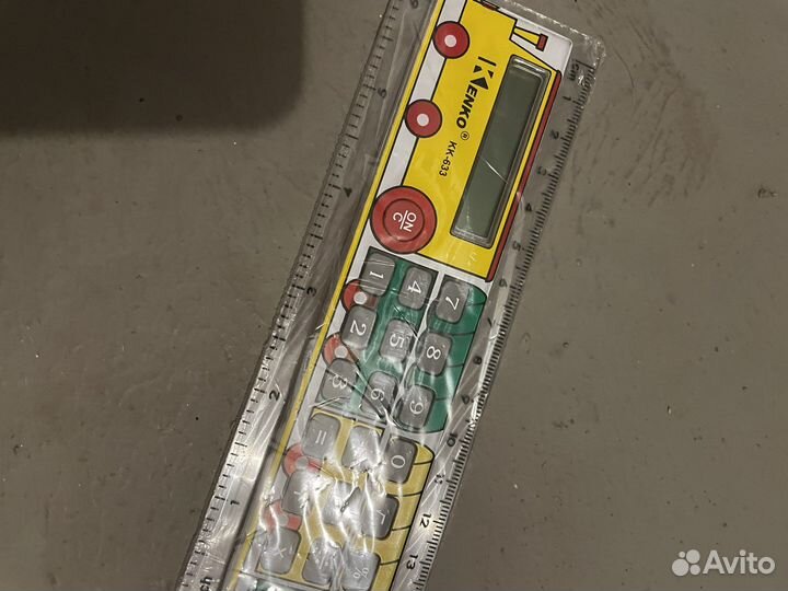 Линейка с калькулятором для начальных классов