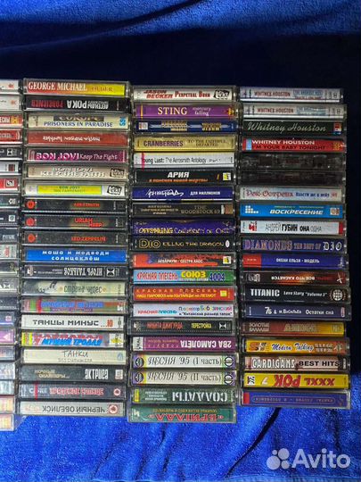 Зарубежный и русский рок аудиокассеты