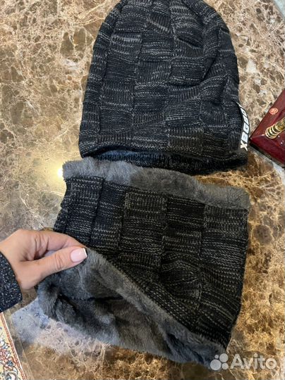 Шапка и снуд мужской