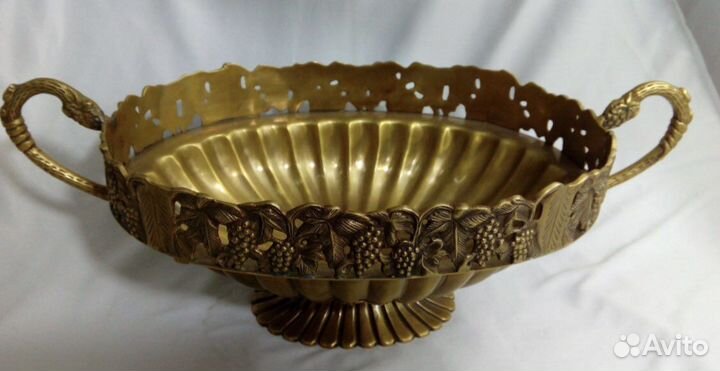 Ввза для фруктов, бронза, 47х24 см
