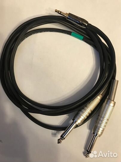 2mono Jack 6,3мм на Stereo mini Jack 3,5мм. 1м 60с