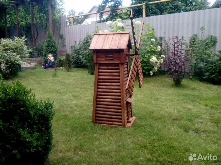 Мельница декоративная для дома и сада